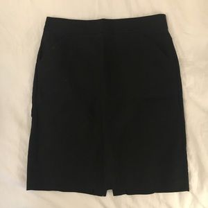 JCrew Factory Double Serge Cotton Pencil Skirt